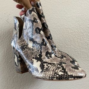 Steve Madden snake booties